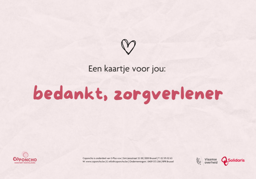 Bedankt, zorgverlener!